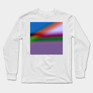 blue pink green abstract texture Long Sleeve T-Shirt